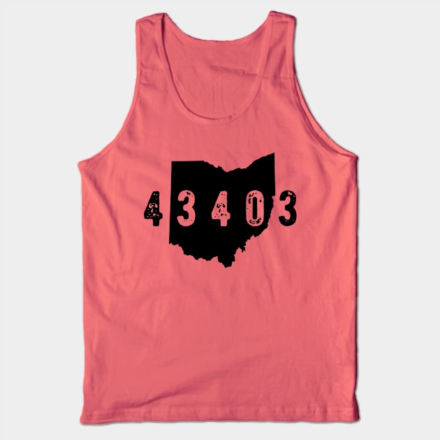 43403 zip code Ohio Bowling Green Tank Top by OHYes